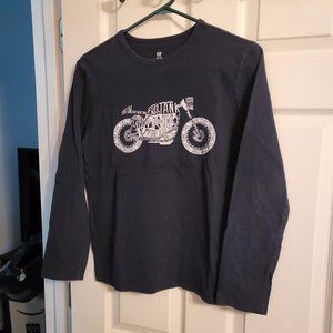 gap kids xxl motorcycle t-shirt long sleeve